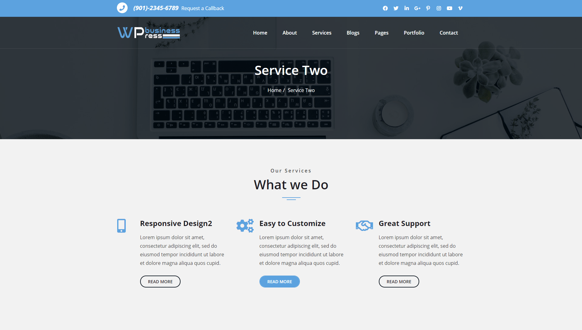 WP Marketing Premium theme